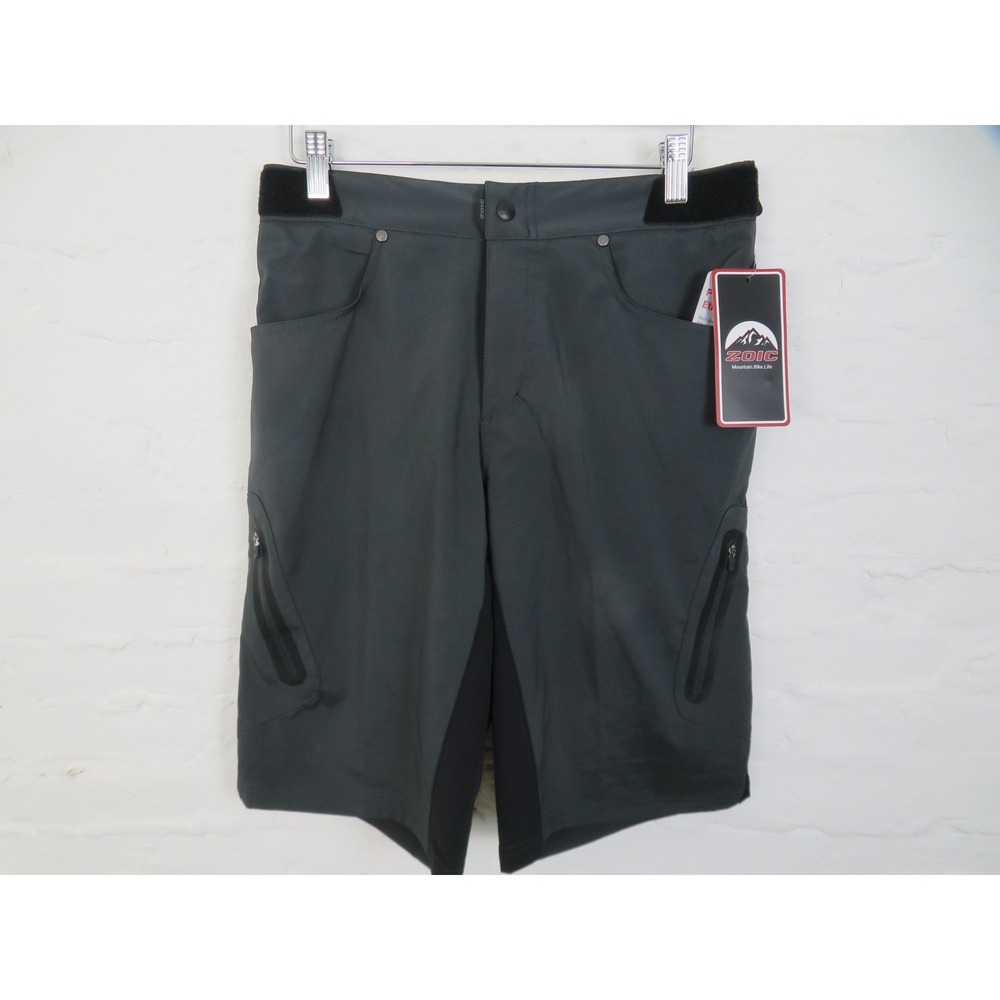 ZOIC Ether Short Essential Liner Mountain Bike Shorts Mens Medium Shadow Gray